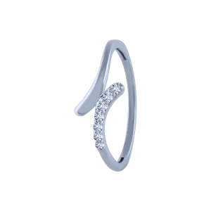 14k (585) White Gold And Diamond Ring For Women