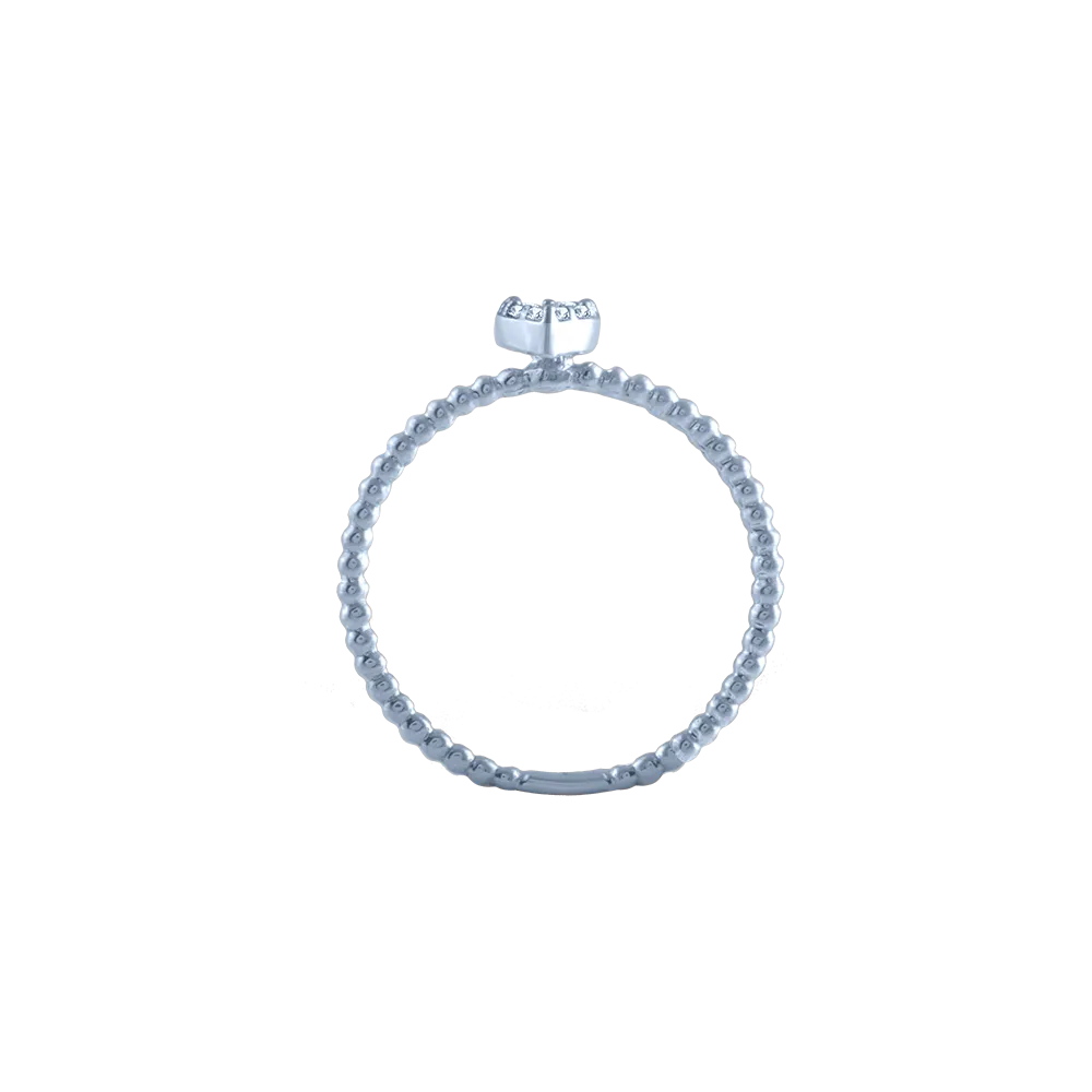 14k (585) White Gold And Diamond Ring For Women