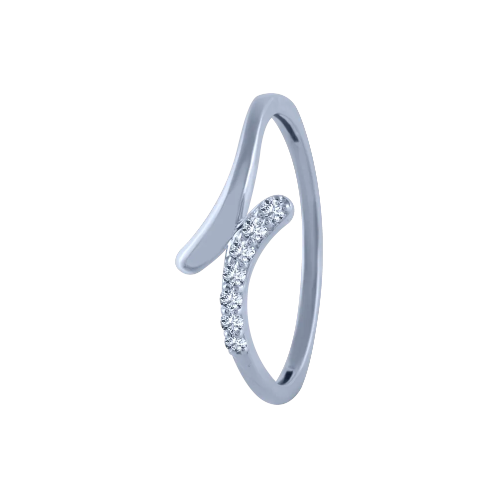 14k (585) White Gold And Diamond Ring For Women