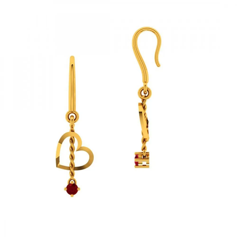 14KT (585) Yellow Gold Earring For Women