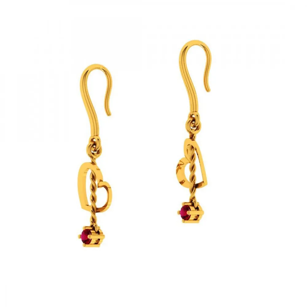 14KT (585) Yellow Gold Earring For Women