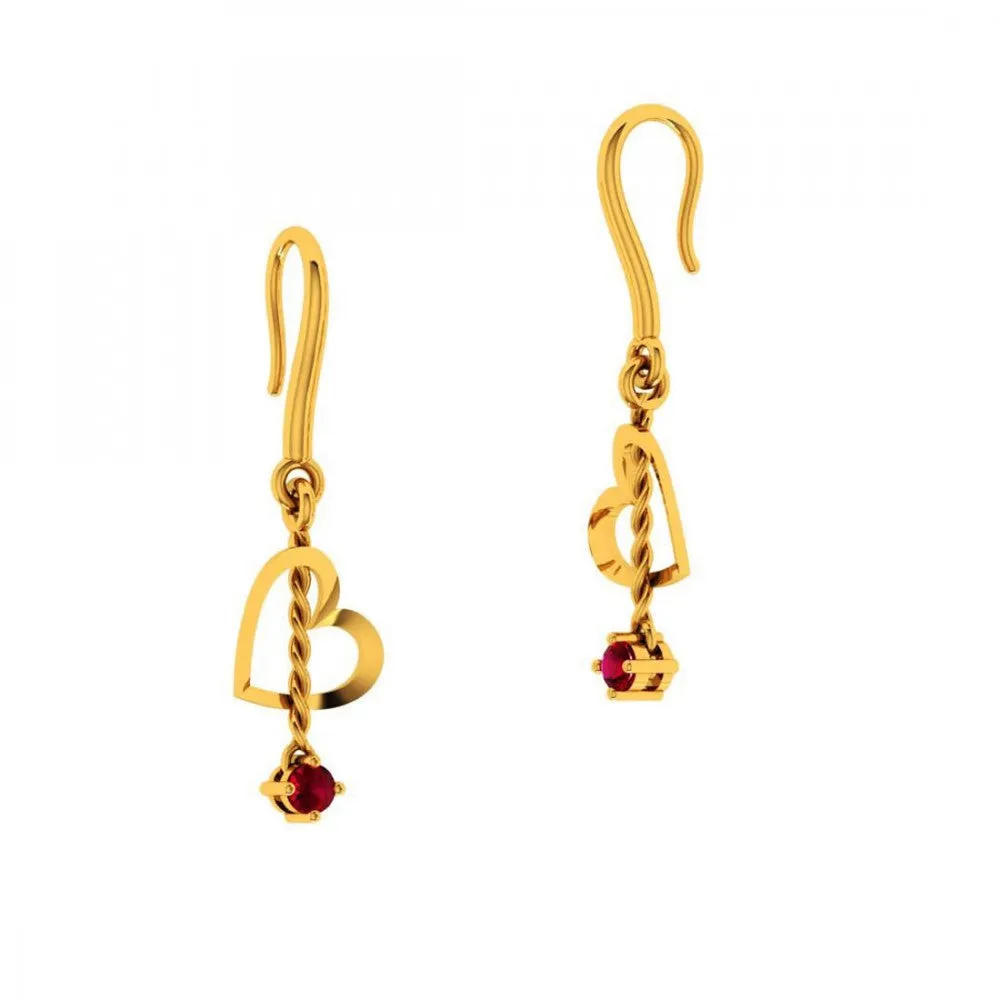 14KT (585) Yellow Gold Earring For Women