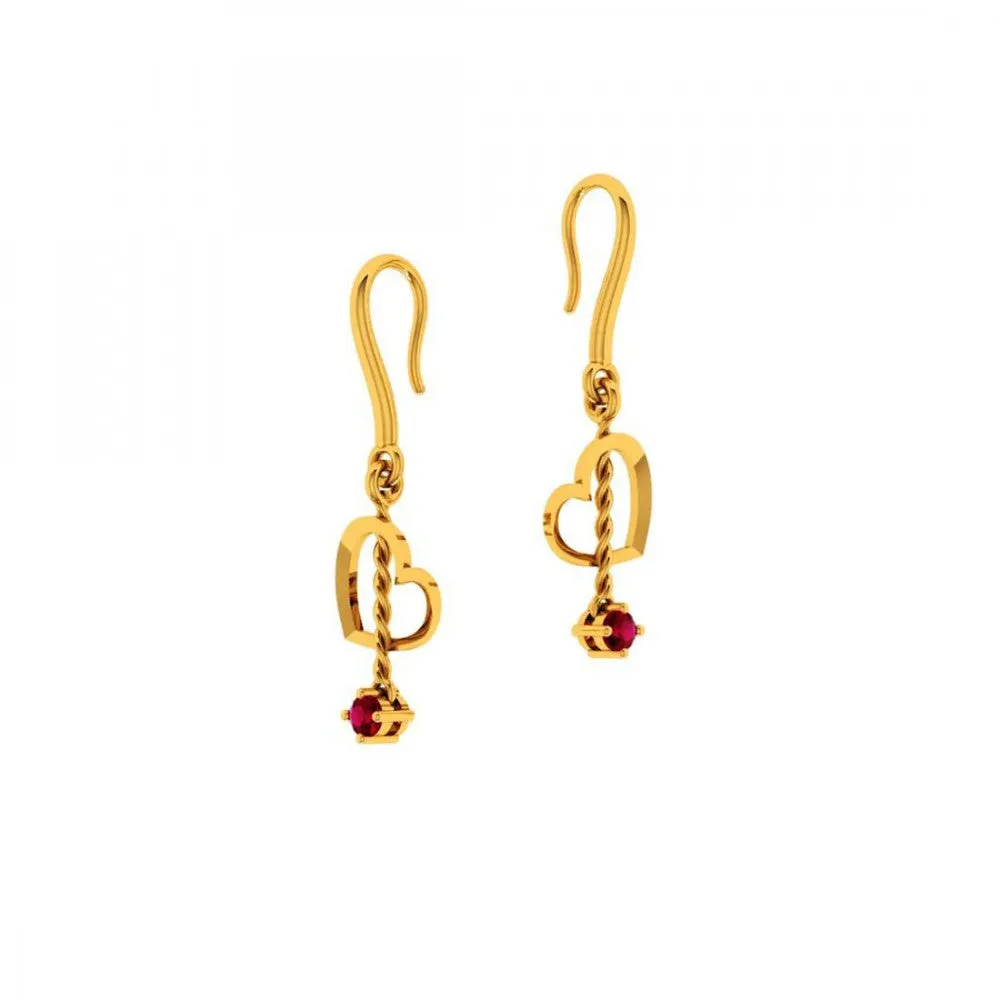 14KT (585) Yellow Gold Earring For Women