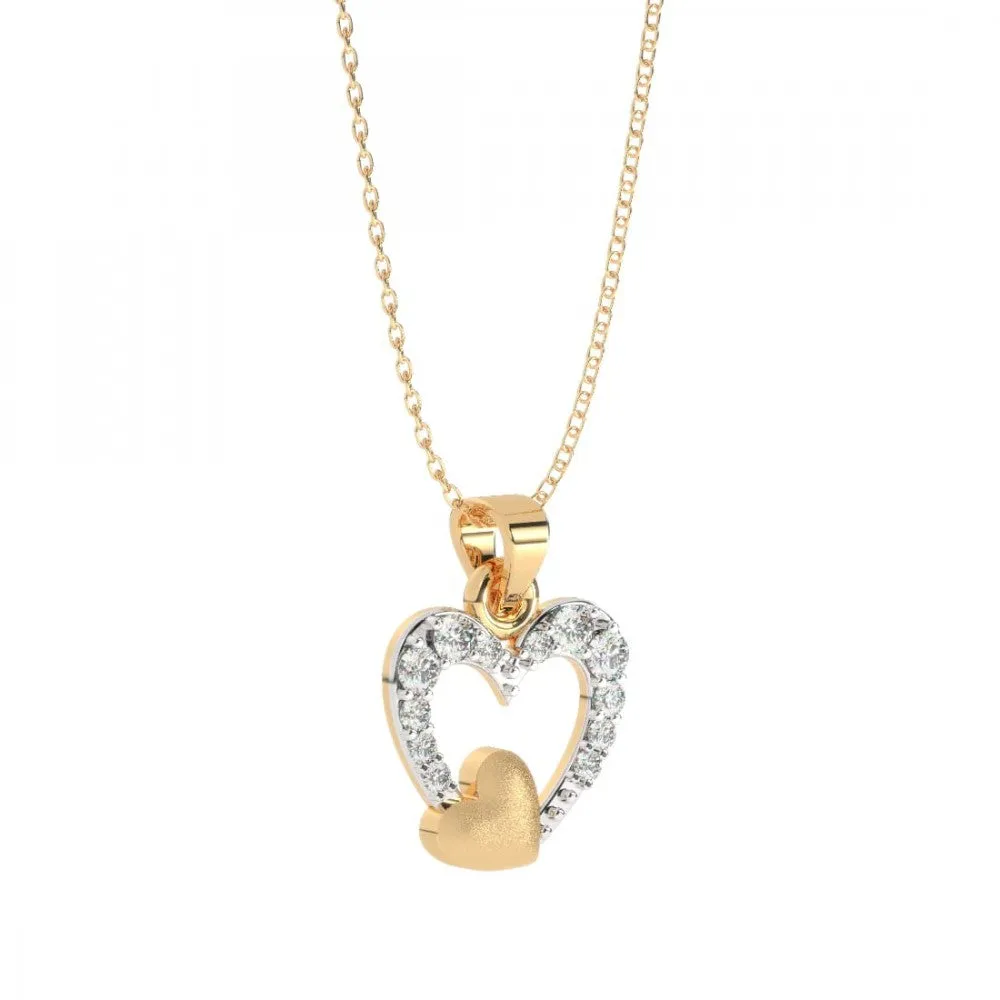 14KT (585) Yellow Gold Pendant For Women