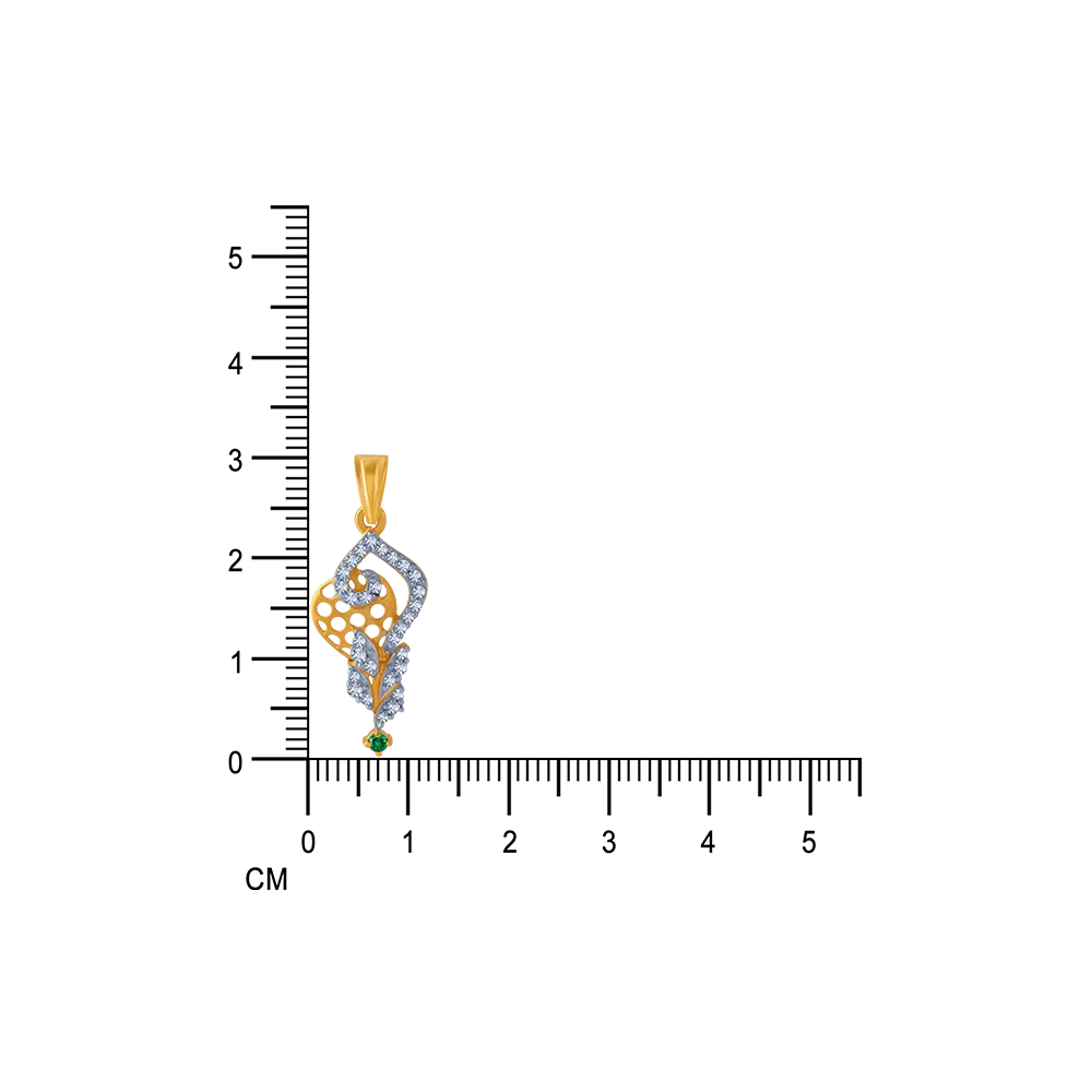 14KT (585) Yellow Gold Pendant For Women