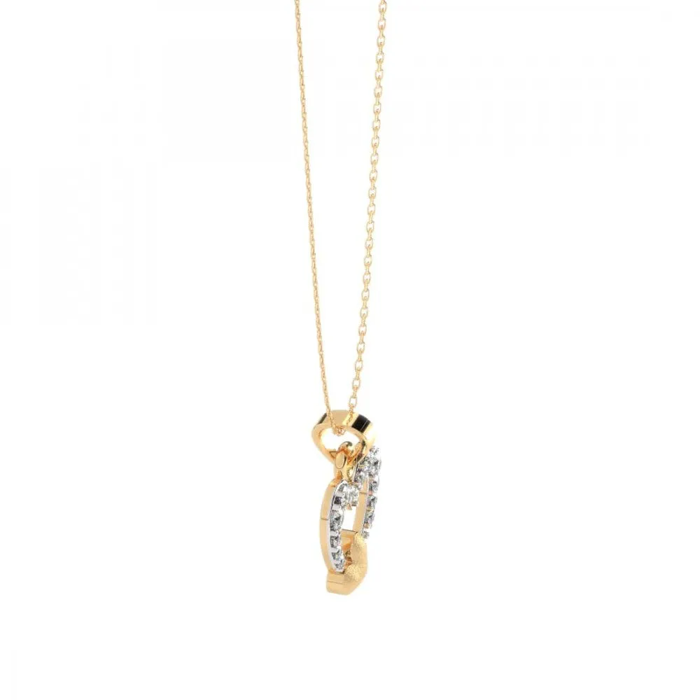 14KT (585) Yellow Gold Pendant For Women