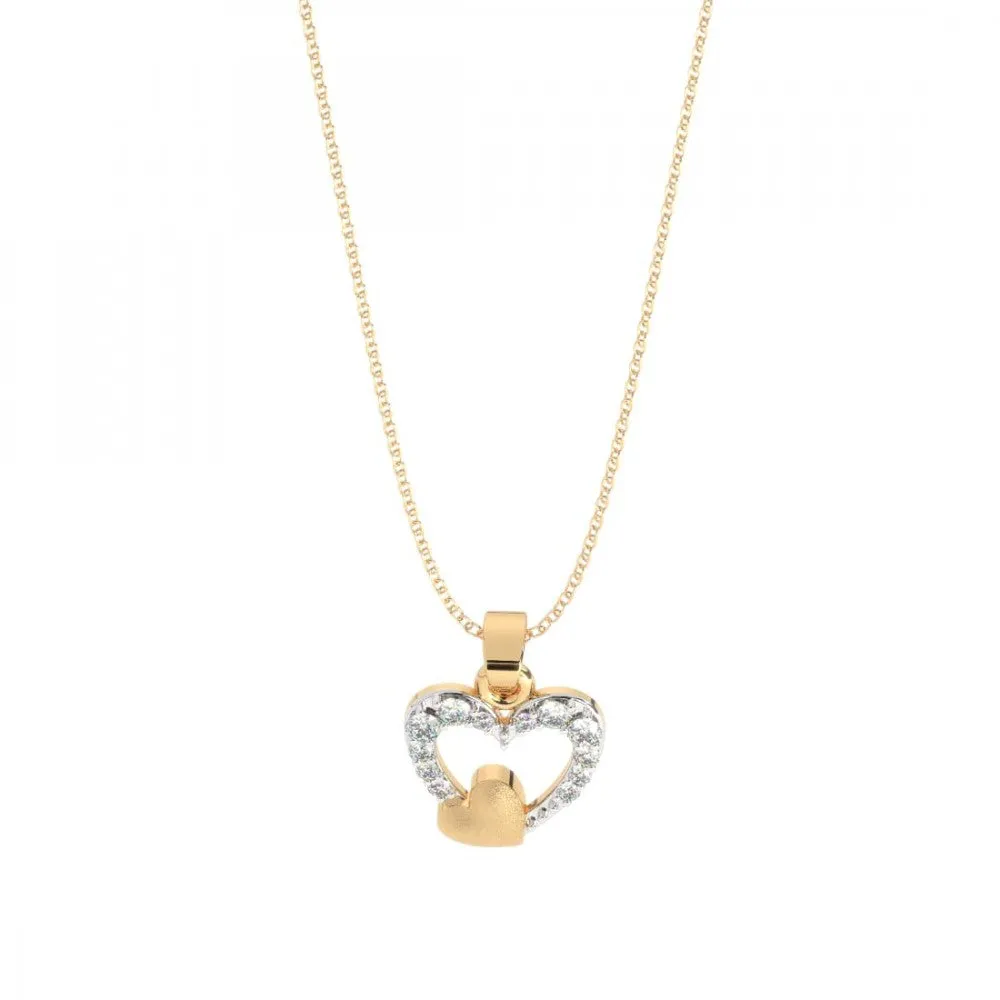 14KT (585) Yellow Gold Pendant For Women
