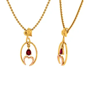 14KT (585) Yellow Gold Pendant For Women