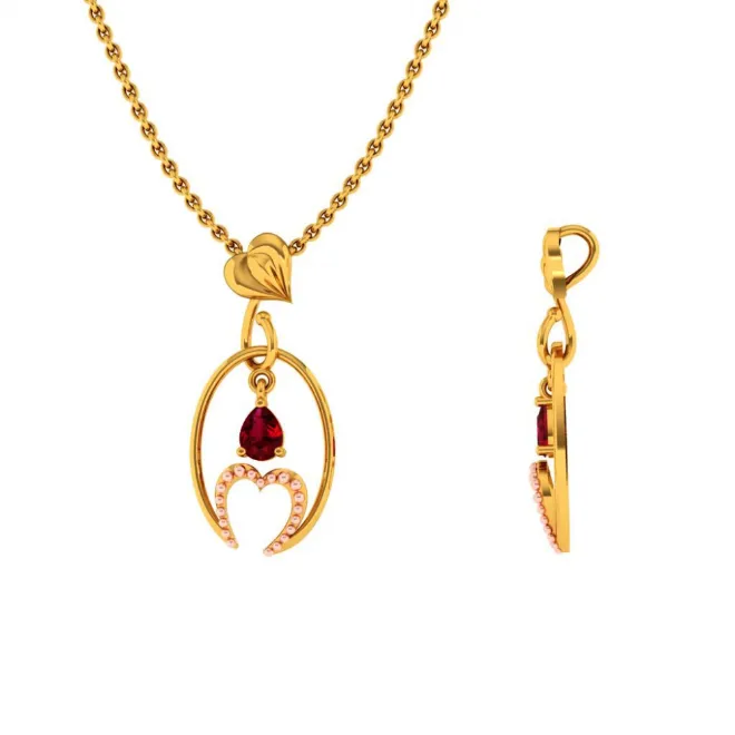 14KT (585) Yellow Gold Pendant For Women