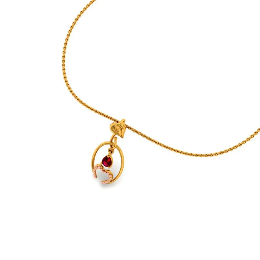 14KT (585) Yellow Gold Pendant For Women