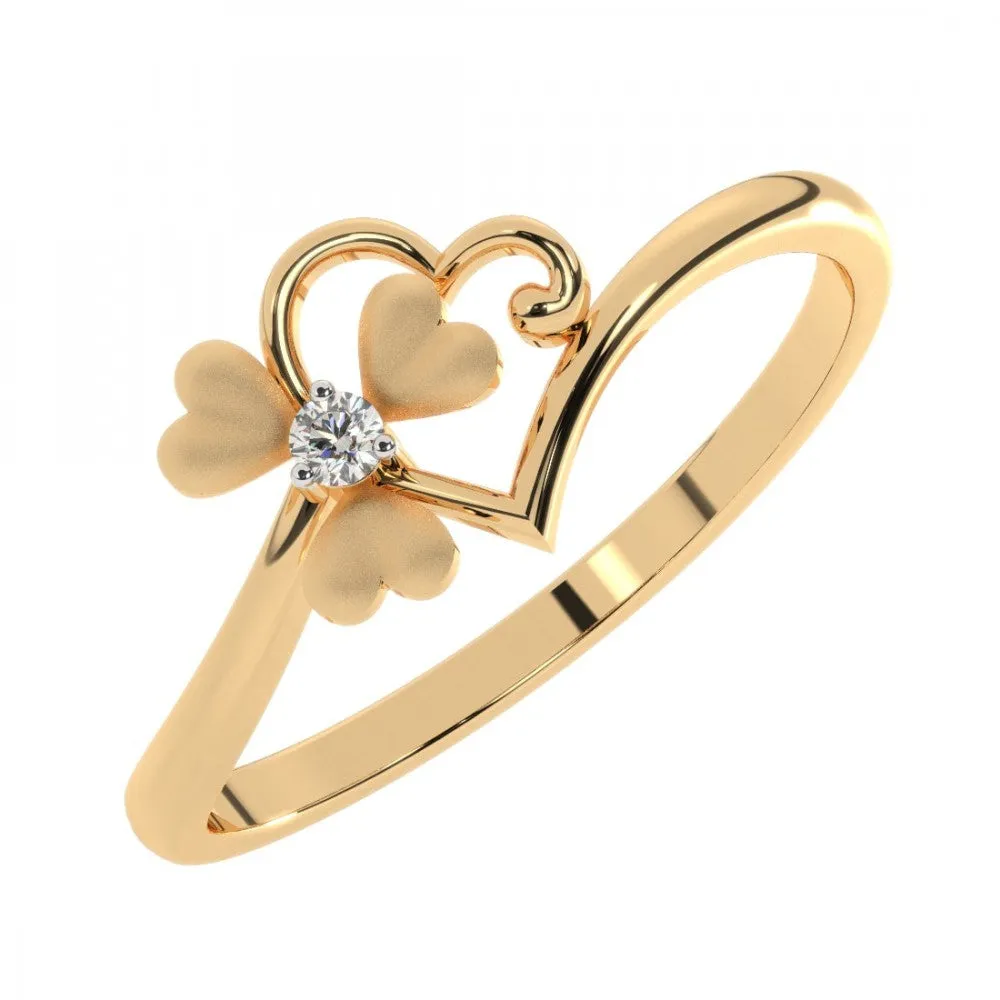 14KT (585) Yellow Gold Ring For Women