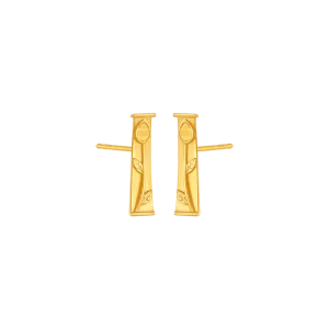 14KT (585) Yellow Gold Stud Earrings For Women