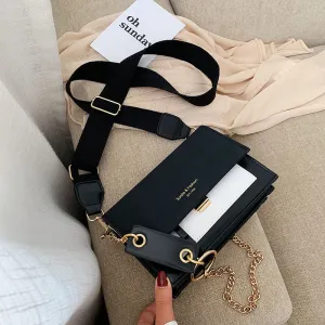 2019 new mini handbags women fashion ins ultra fire retro wide shoulder strap messenger bag purse simple style Crossbody Bags Fashion Nova Bags