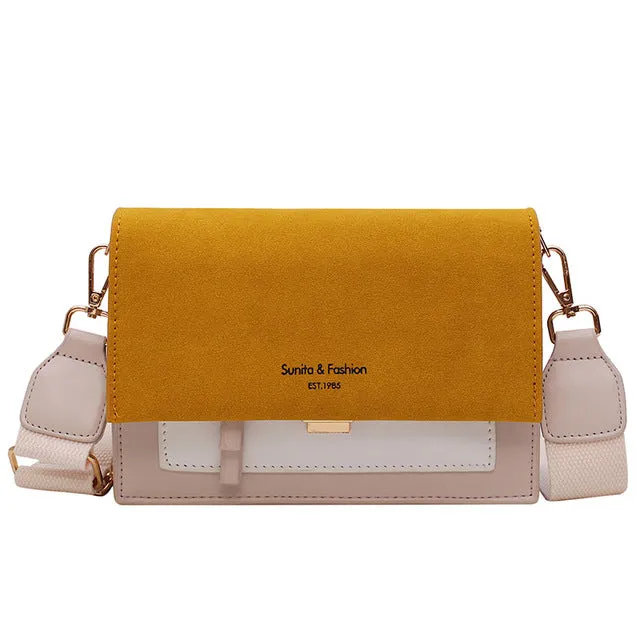 2019 new mini handbags women fashion ins ultra fire retro wide shoulder strap messenger bag purse simple style Crossbody Bags Fashion Nova Bags