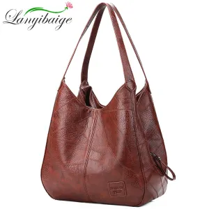 2019 Vintage Women Shoulder Bag Female Causal Totes Bags Large Capacity Luxury Designer High Quality Ladies Handbag Sac Femme Fashion Nova Bags
