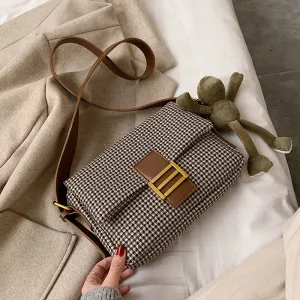 2020 Brand Designer Women Lattice Shoulder Crossbody Bag Fashion Temperament Small Square Package Chic Portable Clutch Tide Fashion Nova Bags