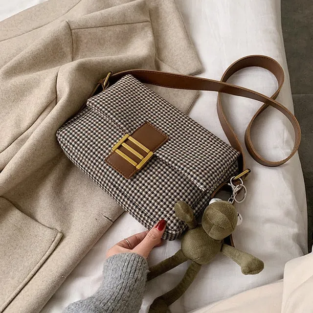 2020 Brand Designer Women Lattice Shoulder Crossbody Bag Fashion Temperament Small Square Package Chic Portable Clutch Tide Fashion Nova Bags