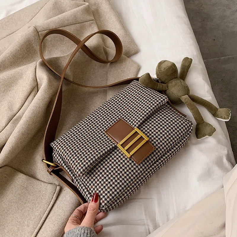 2020 Brand Designer Women Lattice Shoulder Crossbody Bag Fashion Temperament Small Square Package Chic Portable Clutch Tide Fashion Nova Bags