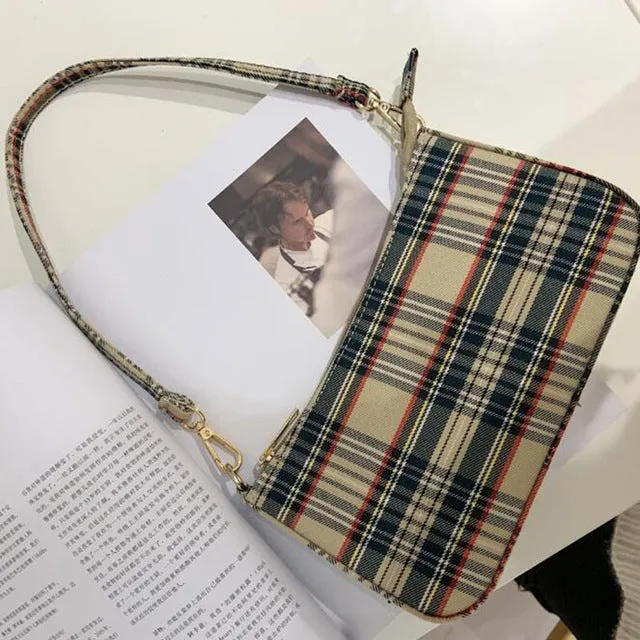 2020 hot sale vintage retro bags designer ladies hand bags French plaid red bag woman elegant small bolsa feminina shoulder bags Fashion Nova Bags