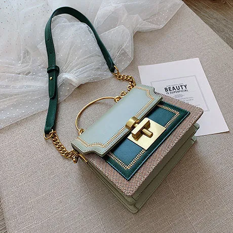 2020 New Fashion Pathwork PU Leather Women Crossbody Bags Vintage Shoulder Messenger Bag Ladies Clutch Casual Totes Female Purse Fashion Nova Bags