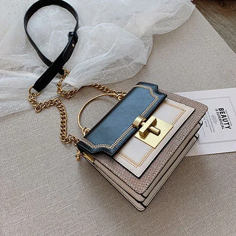 2020 New Fashion Pathwork PU Leather Women Crossbody Bags Vintage Shoulder Messenger Bag Ladies Clutch Casual Totes Female Purse Fashion Nova Bags