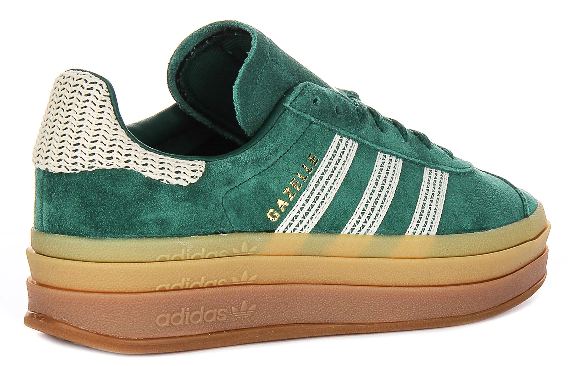 Adidas Gazelle Bold W In Green Gold For Women Shoes Adidas