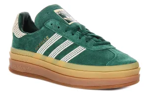 Adidas Gazelle Bold W In Green Gold For Women Shoes Adidas