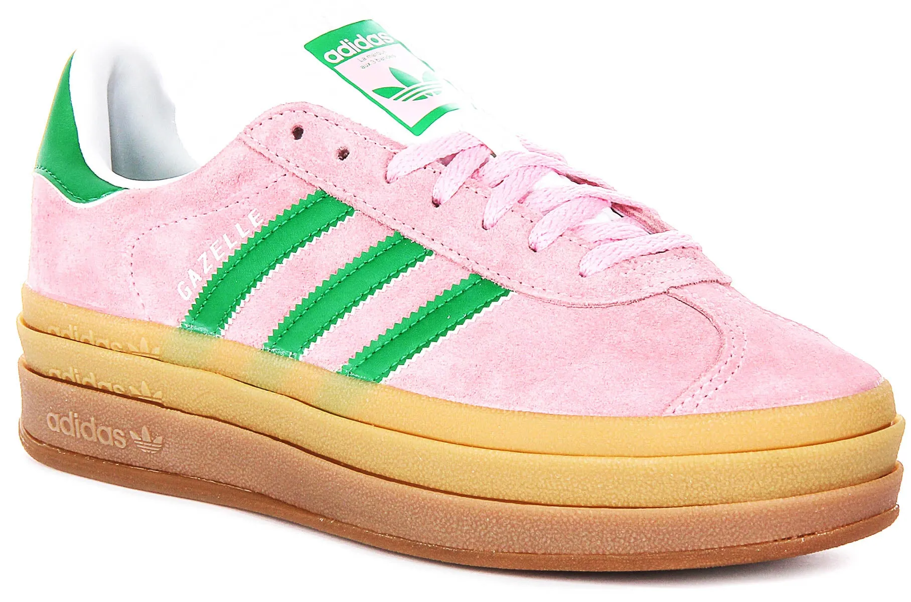 Adidas Gazelle Bold W In Pink White For Women Shoes Adidas