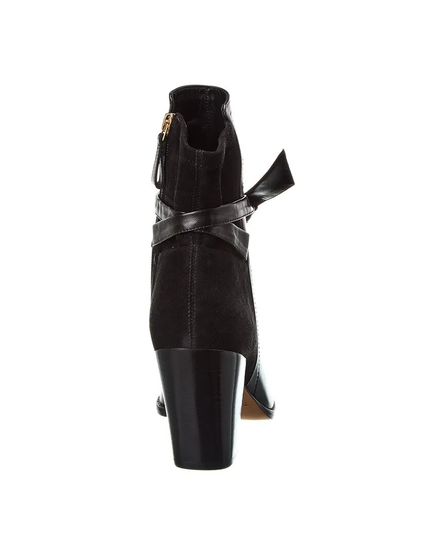 Alexandre Birman Clarita 90 Leather & Suede Bootie