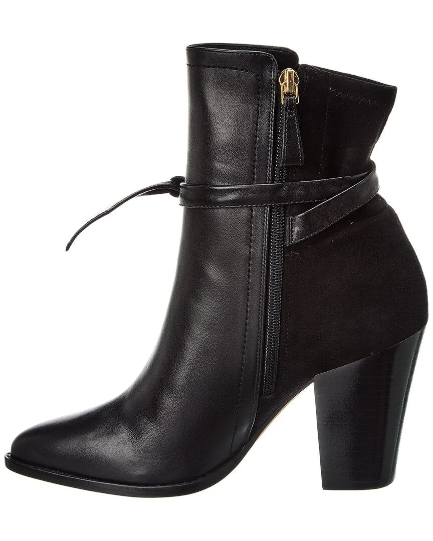 Alexandre Birman Clarita 90 Leather & Suede Bootie