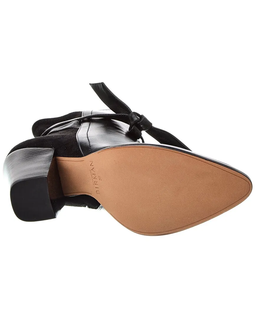 Alexandre Birman Clarita 90 Leather & Suede Bootie