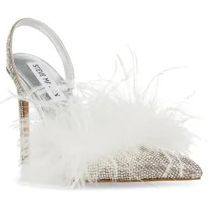Alexis R Womens Embellished Faux Leather Pumps
