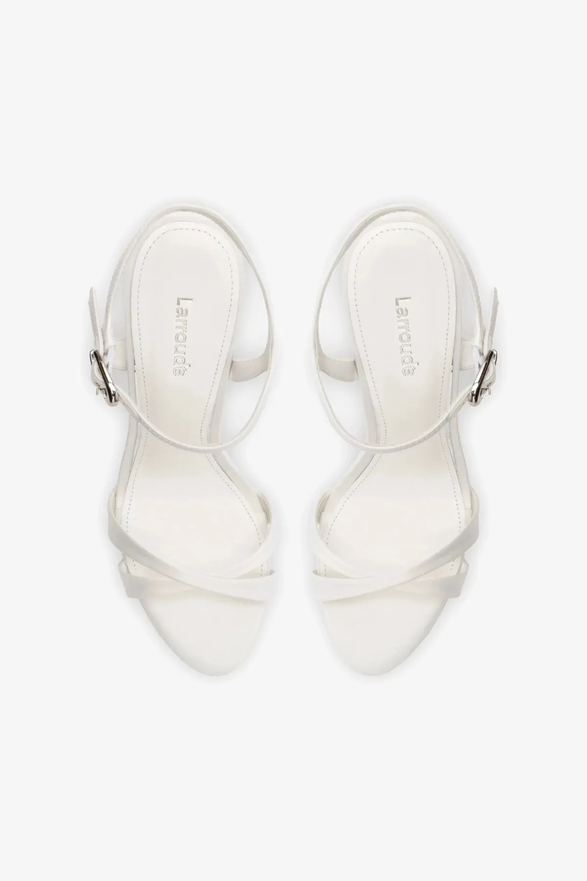 Angelina Sandal In White Satin