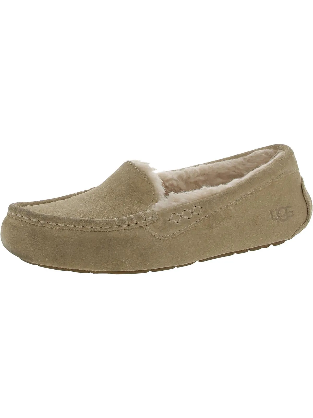 Ansley Womens Suede Comfy Moccasin Slippers