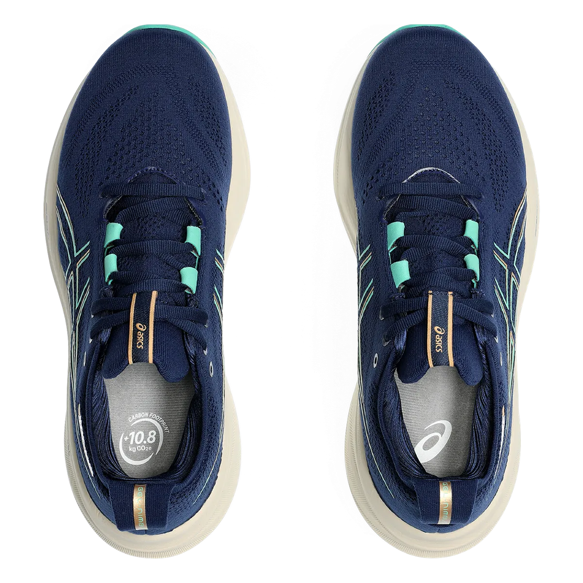 Asics Gel Nimbus 26 - Blue Expanse - Aurora Green