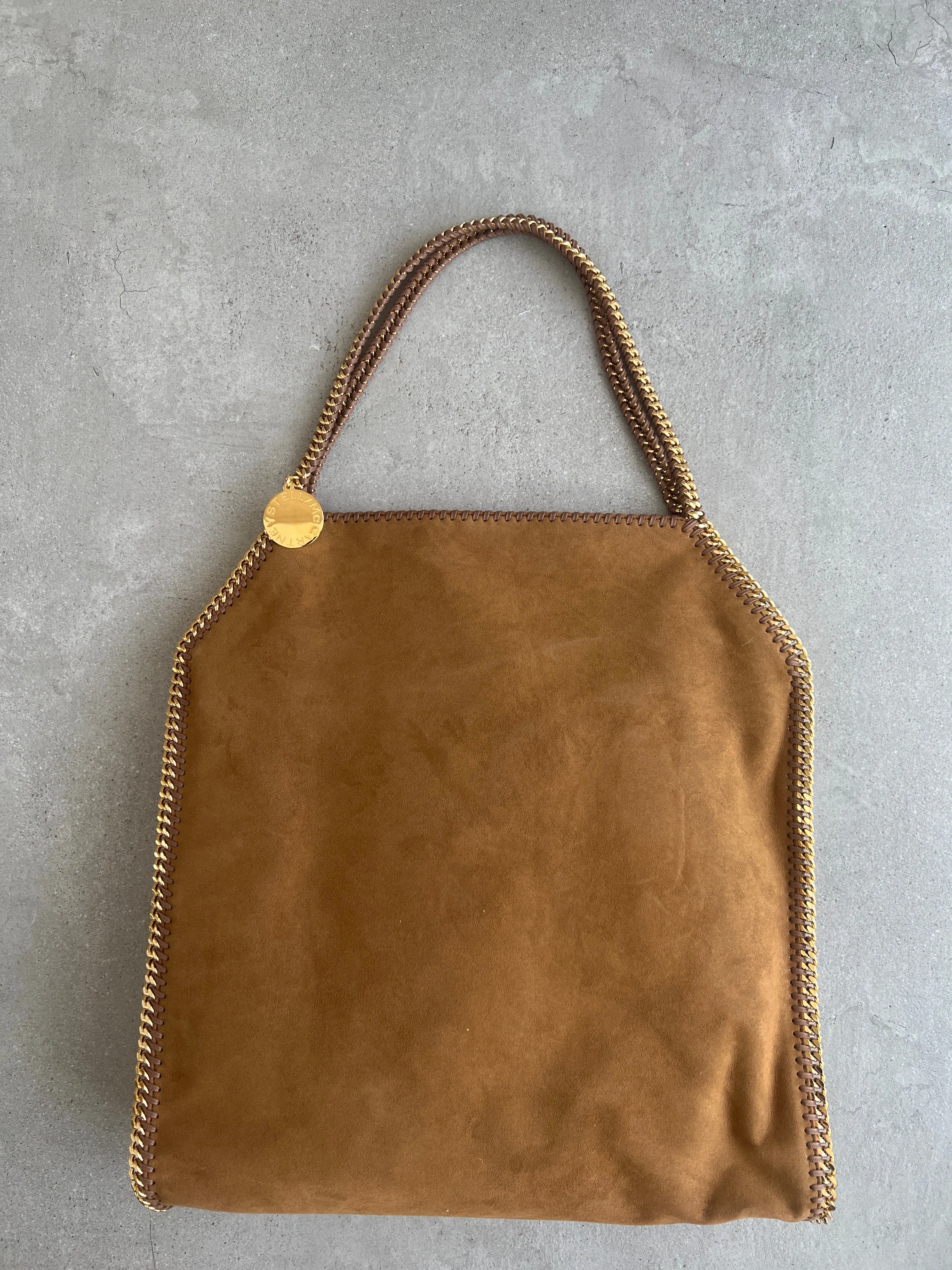 Baby Bella Large Shoulder Tote Suede, Brandy (G) Bags_Stella Mccartney_Bags