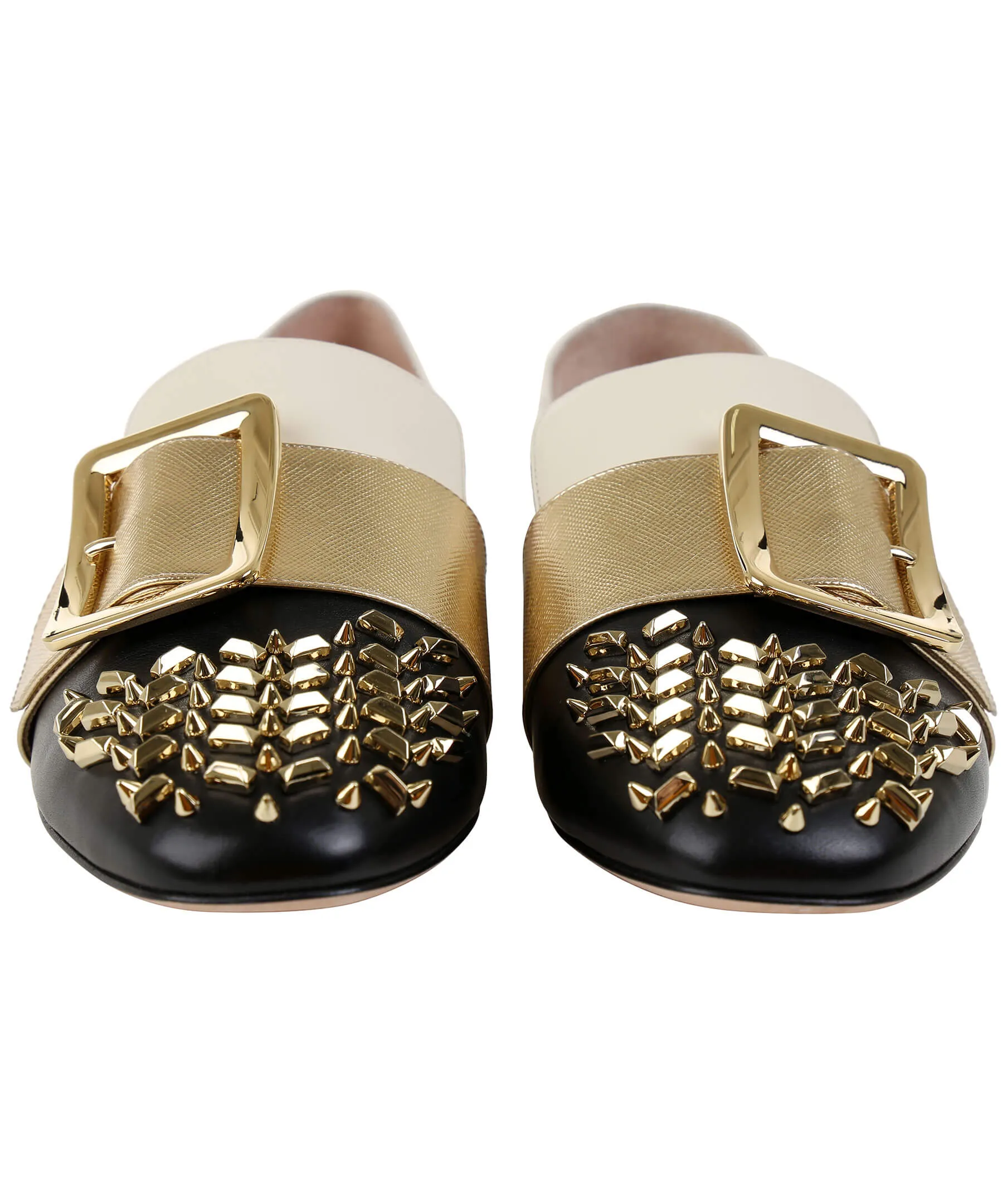 Bally Janelle Women's 6225475 Black Leather Stud Slippers