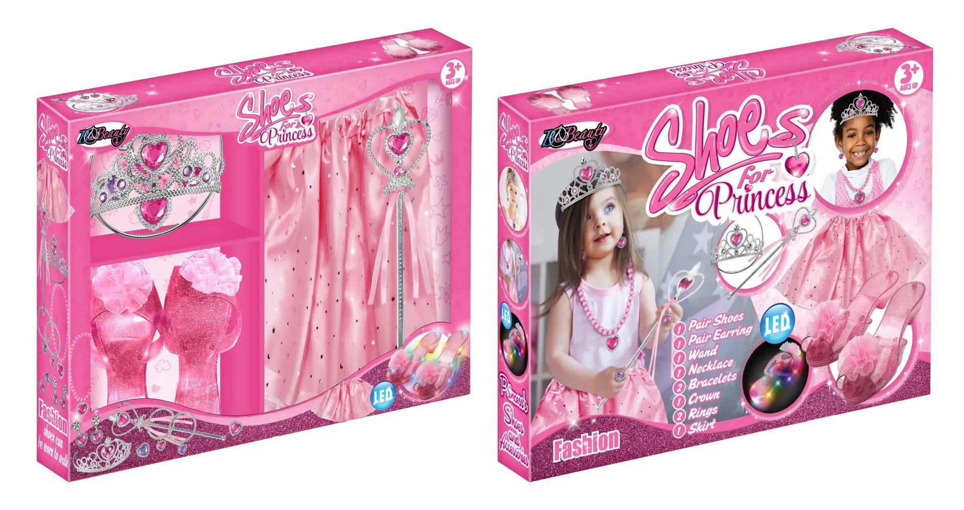 B&B Beauty LED Princess Dress Up Costume Set