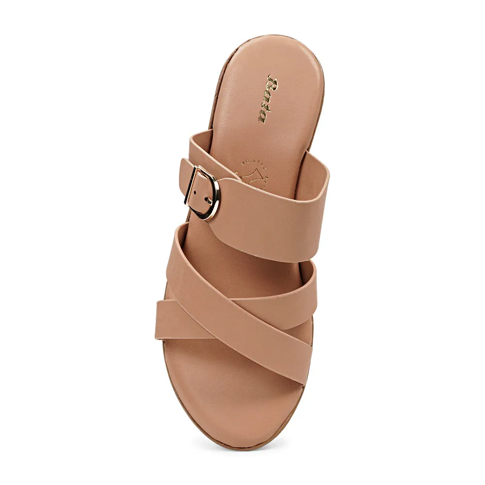BATA (WOMEN)  VIOLET LADIES CHAPPALS WEDGE SLIP ON