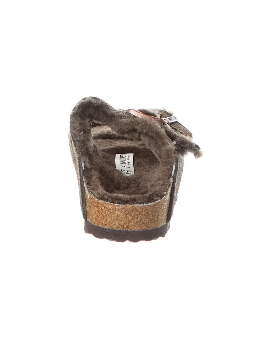 Birkenstock Arizona Narrow Shearling & Suede Sandal