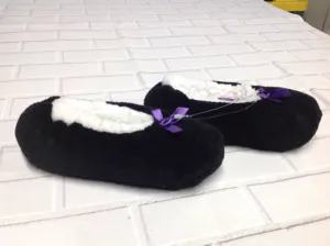 Black & Purple Slippers