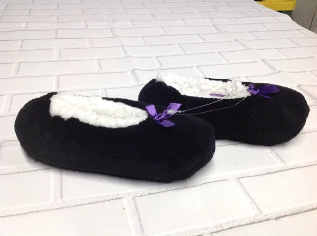 Black & Purple Slippers