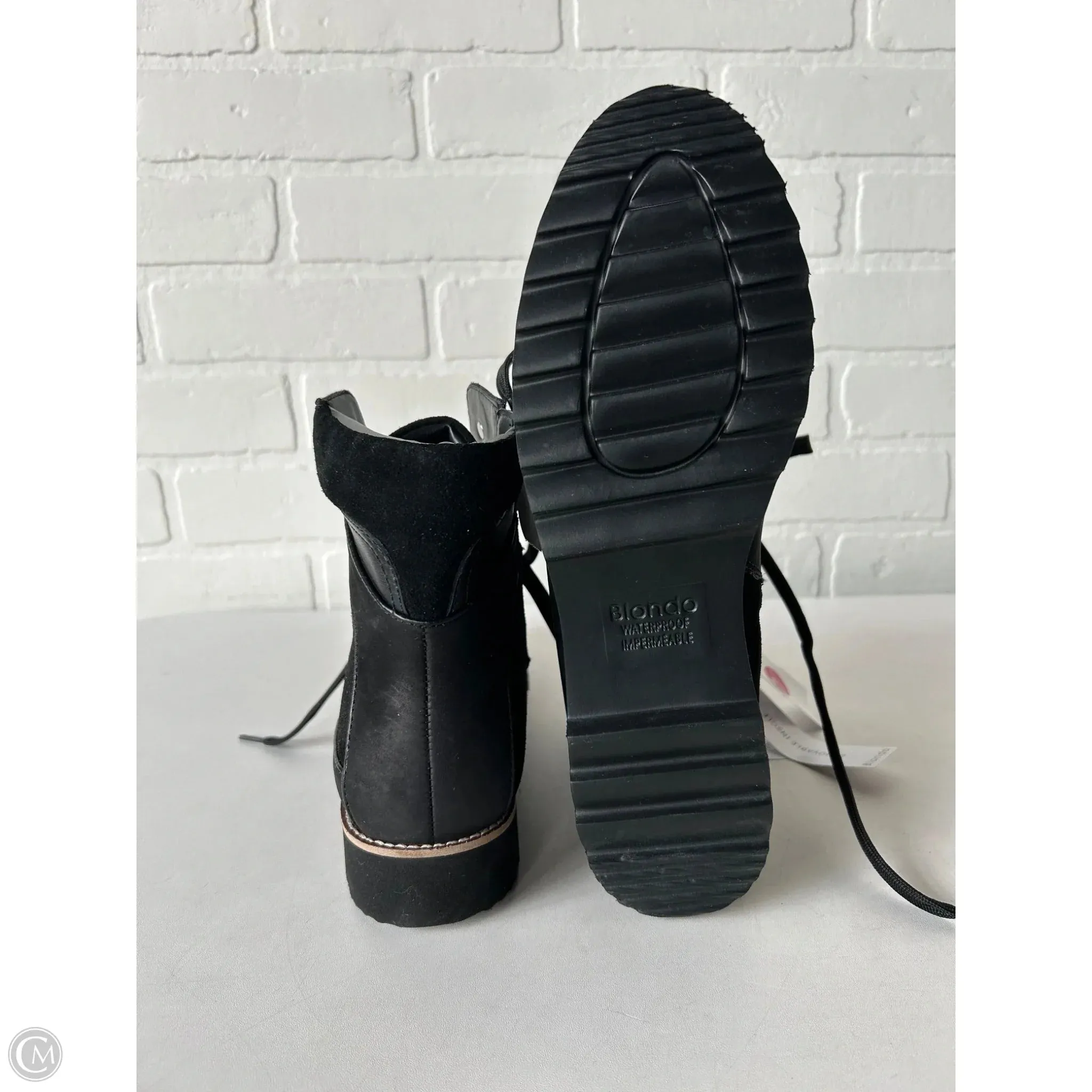 Boots Ankle Flats By Blondo In Black, Size: 9