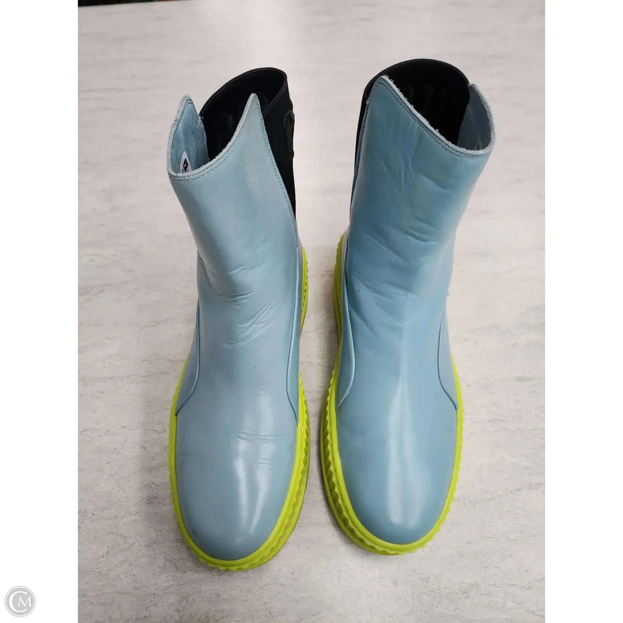 Boots Ankle Flats By Puma In Blue & Green, Size: 9.5