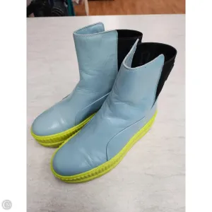 Boots Ankle Flats By Puma In Blue & Green, Size: 9.5