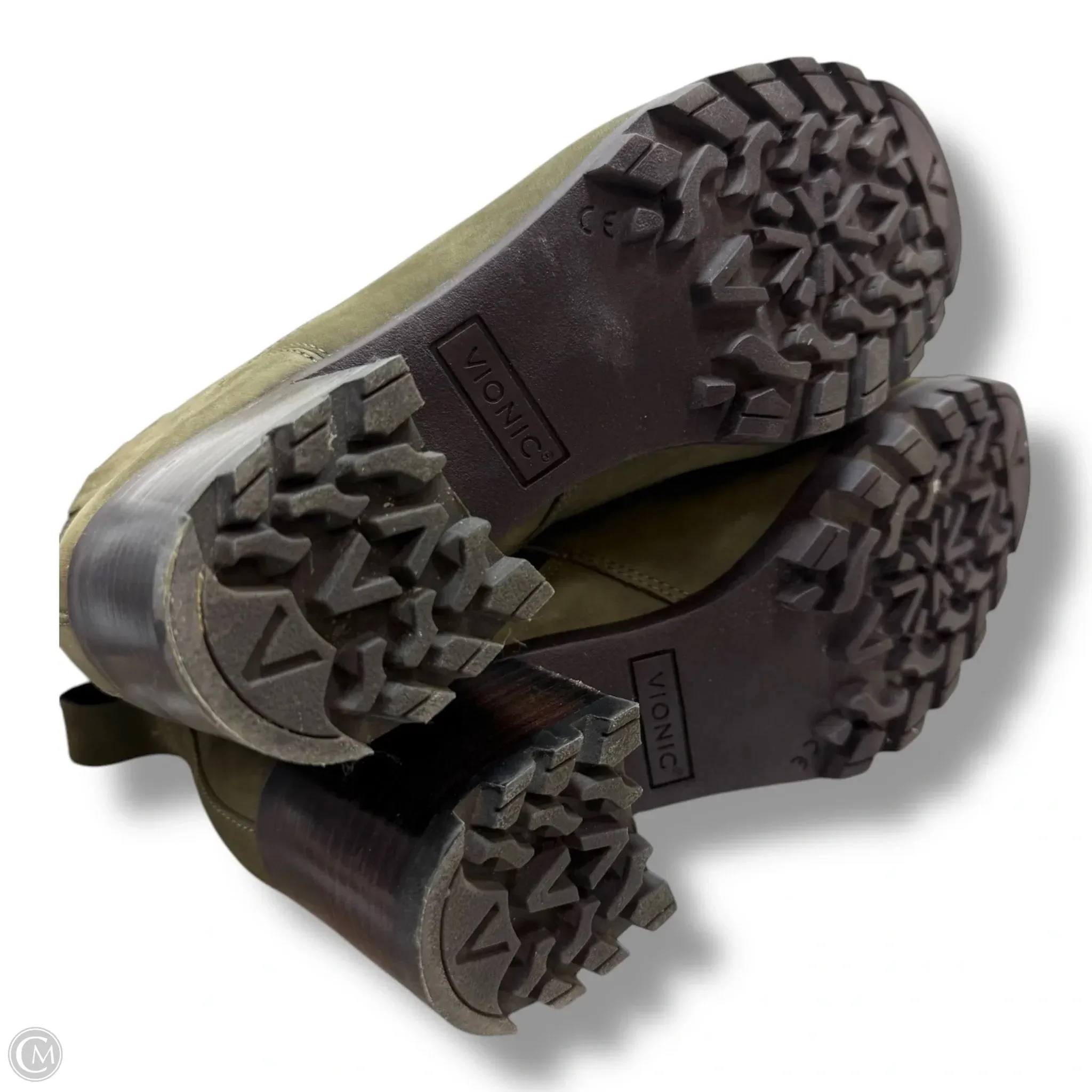Boots Ankle Flats By Vionic In Green, Size: 7.5