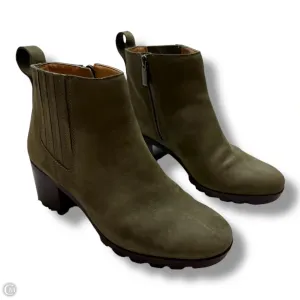 Boots Ankle Flats By Vionic In Green, Size: 7.5