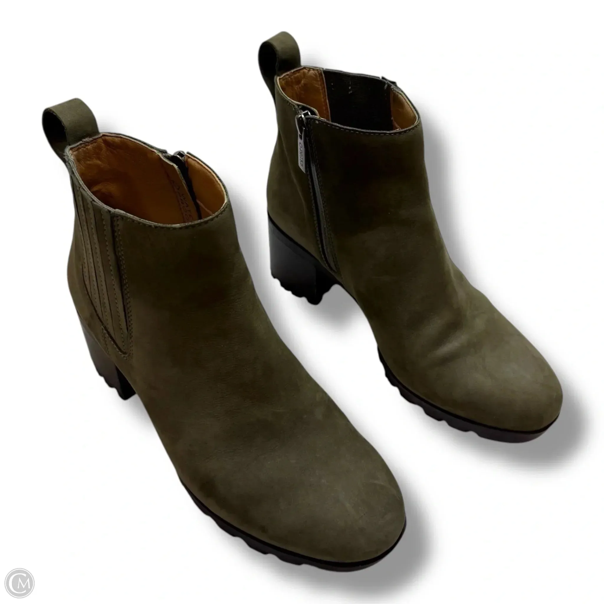 Boots Ankle Flats By Vionic In Green, Size: 7.5