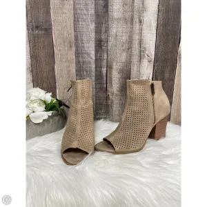 Boots Ankle Heels By Brash In Tan, Size: 9