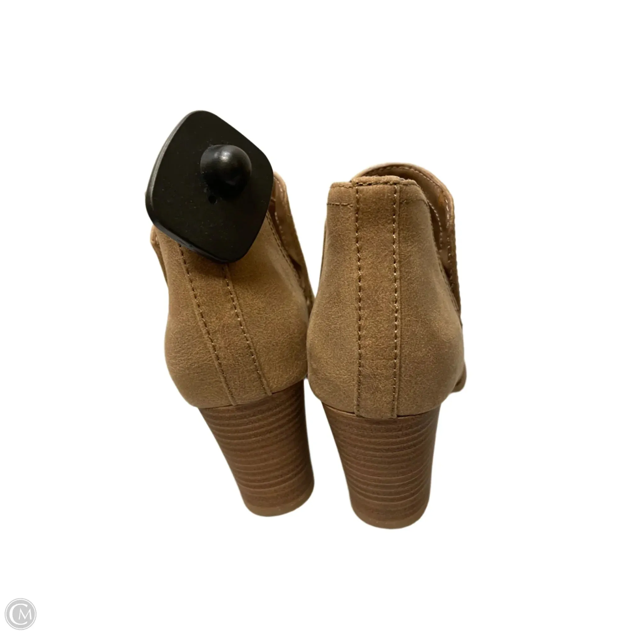 Boots Ankle Heels By Fergalicious In Brown, Size: 7.5